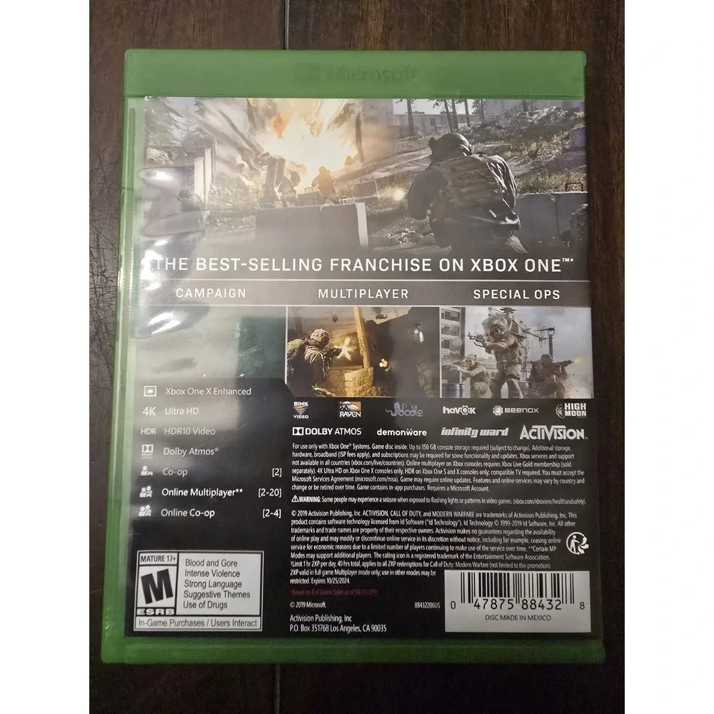 Call‎ of Duty: Modern Warfare (Xbox One, 2019) TESTED